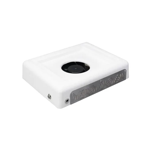 Portable dust collector for manicure-pedicure with filter EGO-AMI (White, 17W, EU plug)