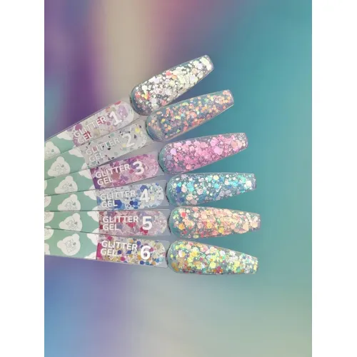 Блестки для ногтей Glitter Gel №4 5 мл YOU ARE CUTE