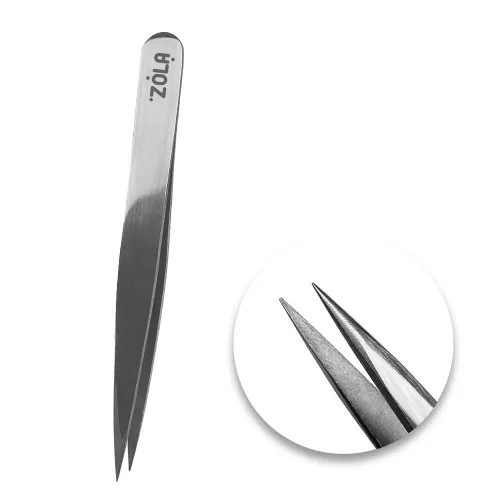 Eyebrow tweezers - dot silver ZOLA