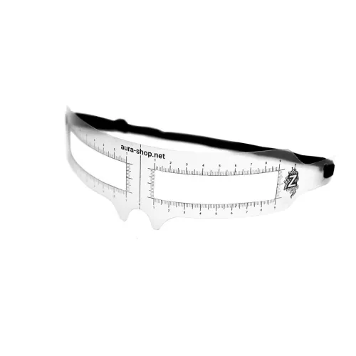 Ruler for marking eyebrows with an eraser ZOLA