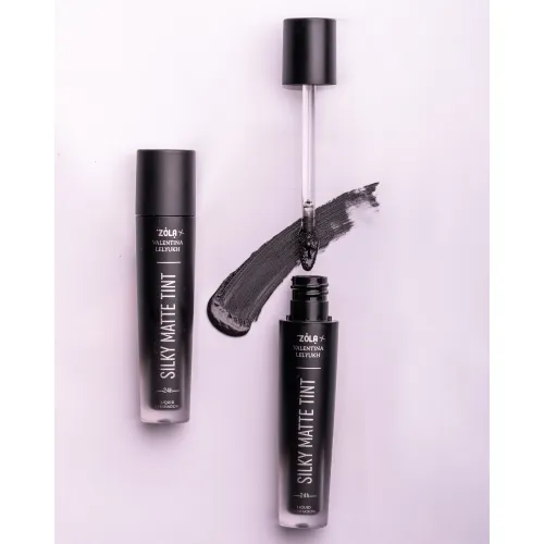 ZOLA x Valentina Lelyukh Рідкі тіні для повік Silky Matte Tint 05 Black Velvet