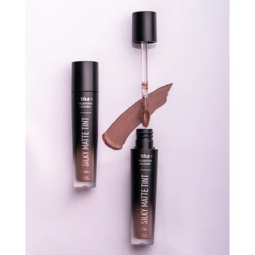 ZOLA x Valentina Lelyukh Рідкі тіні для повік Silky Matte Tint 07 Smoky Orchid