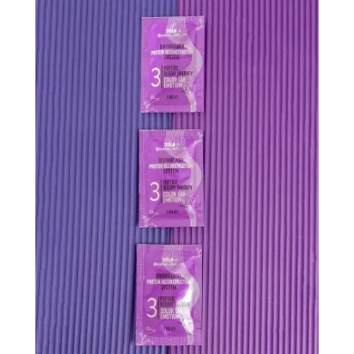 ZOLA x Yuliya Lash Vin COLOR LAB EMOTION Lamination Sachet 03 PEPTIDE BLOOM THERAPY (3 x 1 ml)