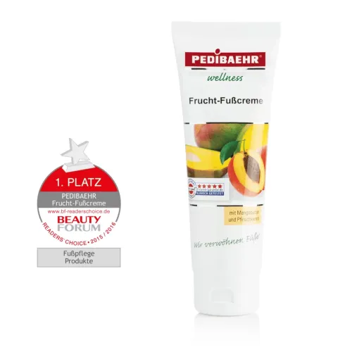 Fruit foot cream with mango butter and peach butter BAEHR, 125 ml (10954)