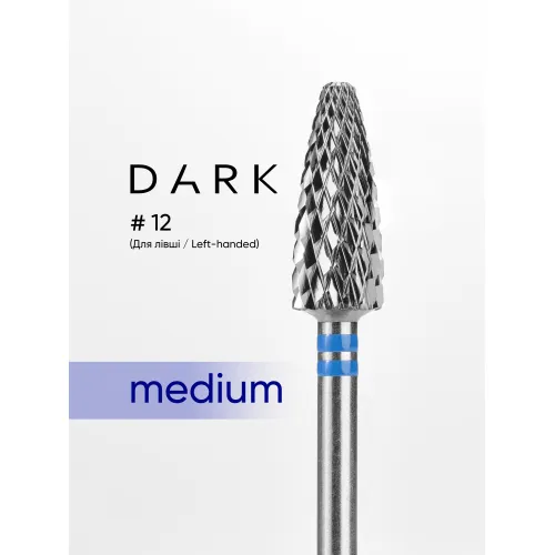 Drill bit, ТВС, blue, DARK №12 (для левши)