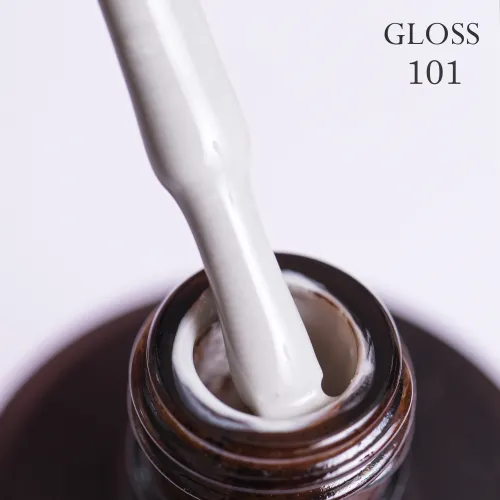 Gel polish GLOSS 101 (light grey), 11 ml