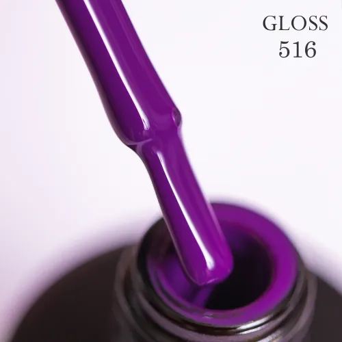 Gel polish GLOSS 516 (purple), 11 ml
