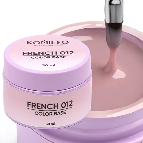 Komilfo HEMA/TPO free New Color Base French 012, 30 ml (gel-jar)