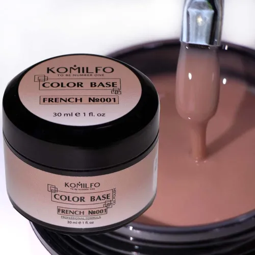 Komilfo Color Base French 001, 30 мл (гель-банка)