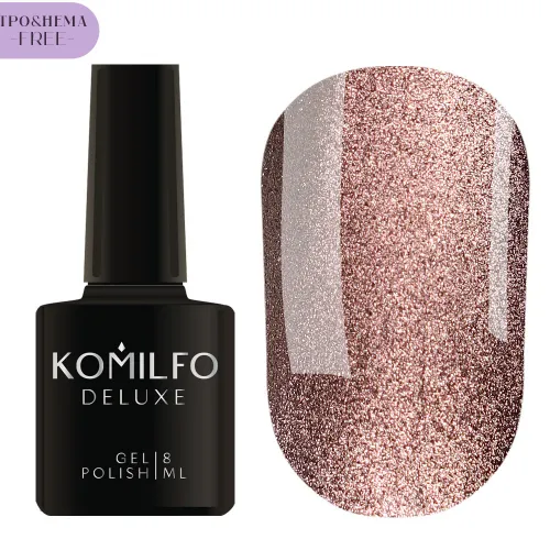 Gel Nail Polish Komilfo 9D Cat's eye No. 001 HEMA/TPO free, 8 ml