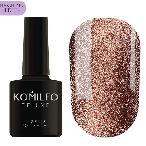 Gel Nail Polish Komilfo 9D Cat's eye No. 004 HEMA/TPO free, 8 ml