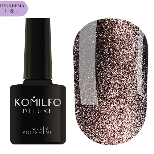 Gel Nail Polish Komilfo 9D Cat's eye No. 005 HEMA/TPO free, 8 ml