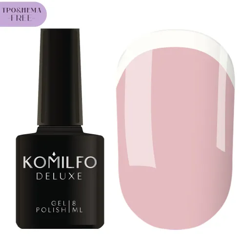 Gel Nail Polish Komilfo HEMA/TPO free French Collection No. F004, 8 ml  (NEW COLOR)