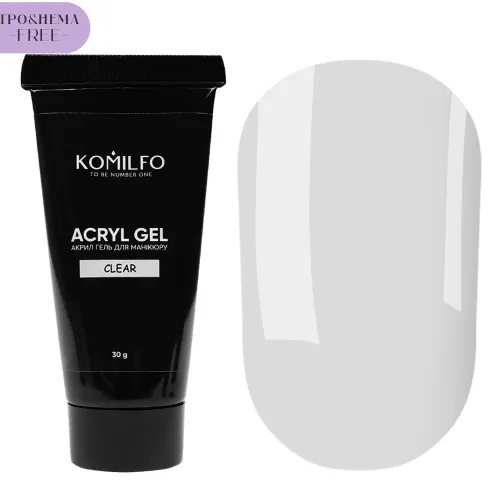 Komilfo Acryl Gel Clear, TPO and Hema free 30 g