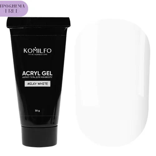Komilfo Acryl Gel Milky White, TPO and Hema free 30 g