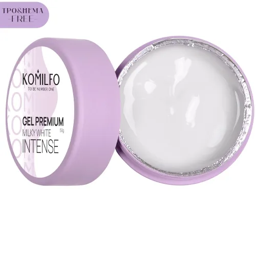 Komilfo Gel Premium Milky White Intense, TPO and Hema free 50 g