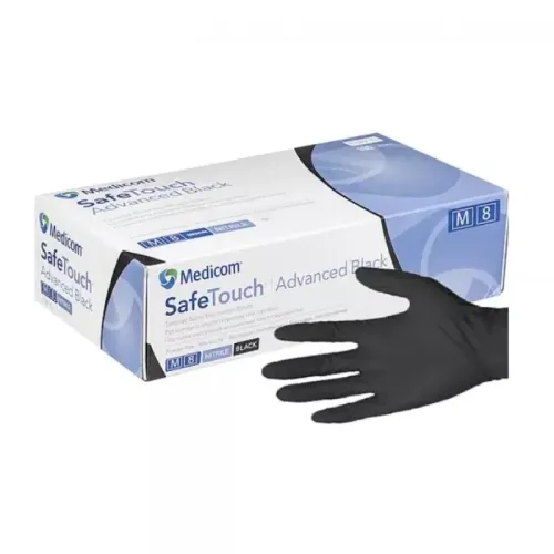 Medicom Guanti ipoallergenici SafeTouch Advanced Black taglia S (50 paia)