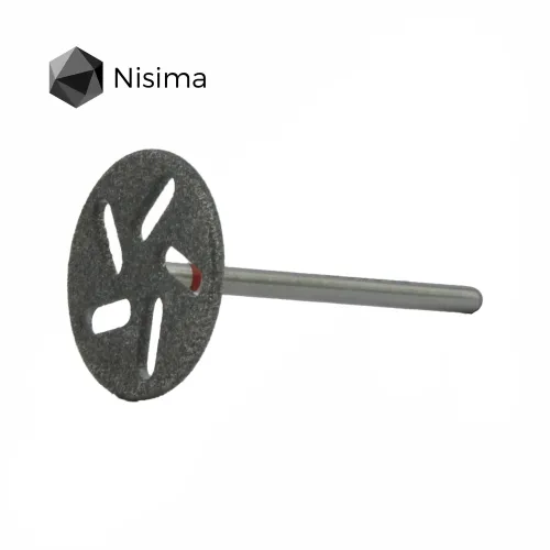 Pedicure disc with holes Nisima dh200fk (middle grain 240 grit, diameter 20 mm)