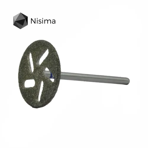 Pedicure disc with holes Nisima dh200mk (middle grain 150 grit, diameter 20 mm)