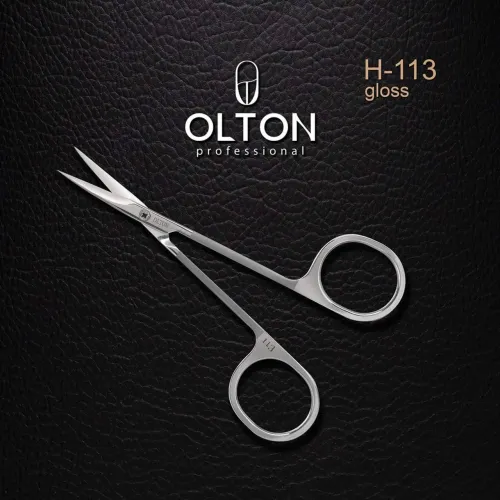Cuticle scissors Easy Line (gloss) Olton 113 mm.