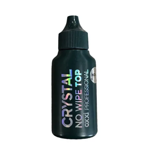 No-wipe No UV Top CRYSTAL OXXI Professional (bottle, without brush) 30 ml.