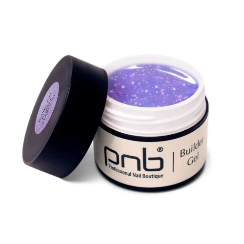 UV/LED Builder Gel PNB, Purple Stardust, 15 ml.