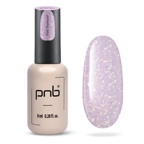 UV/LED Strong iron gel PNB, pink diamond 8 ml.