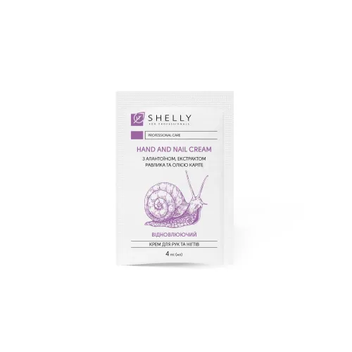 Hand and nail cream with allantoin, snail extract and shea butter Shelly 4 ml