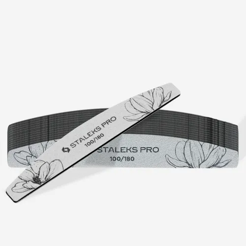 Пилка полумесяц минеральная EXPERT 40 100/180 грит (25 шт) Staleks Pro 
