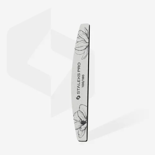Пилка полумесяц минеральная EXPERT 40 100/180 грит (25 шт) Staleks Pro 