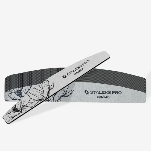 Пилка полумесяц минеральная EXPERT 40 180/240 грит (25 шт) Staleks Pro 