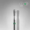 Diamond nail drill bit, "match", green, head diameter 2,3 mm / working part 5 mm FA120G023/5 Staleks Pro