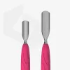 Manicure Pusher With Silicone Handle "Gummy" Staleks UNIQ 10 TYPE 1 (Wide Rounded Pusher + Narrow Rounded Pusher) PQ-10/1