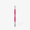 Manicure Pusher With Silicone Handle "Gummy" Staleks UNIQ 10 TYPE 1 (Wide Rounded Pusher + Narrow Rounded Pusher) PQ-10/1