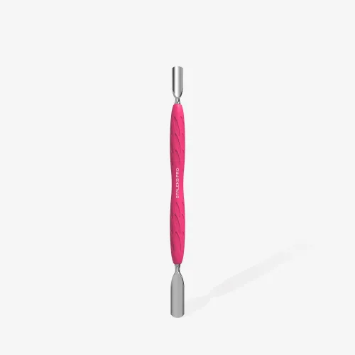 Manicure Pusher With Silicone Handle "Gummy" Staleks UNIQ 10 TYPE 1 (Wide Rounded Pusher + Narrow Rounded Pusher) PQ-10/1