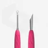 Manicure Pusher With Silicone Handle "Gummy" Staleks UNIQ 11 TYPE 2 (Slanted Pusher + Ring) PQ-11/2