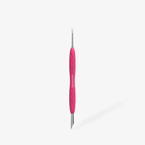 Manicure Pusher With Silicone Handle "Gummy" Staleks UNIQ 11 TYPE 2 (Slanted Pusher + Ring) PQ-11/2