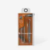 Professional eyelash tweezers with fiber tips EXPERT 44 TYPE 12 (L-shaped, 65) Staleks Pro (TE-44/12) 