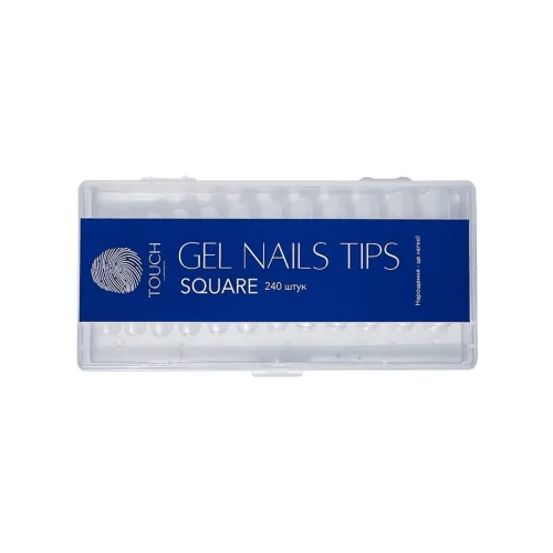 TOUCH Gel Nail Tips, Square (240 pcs)