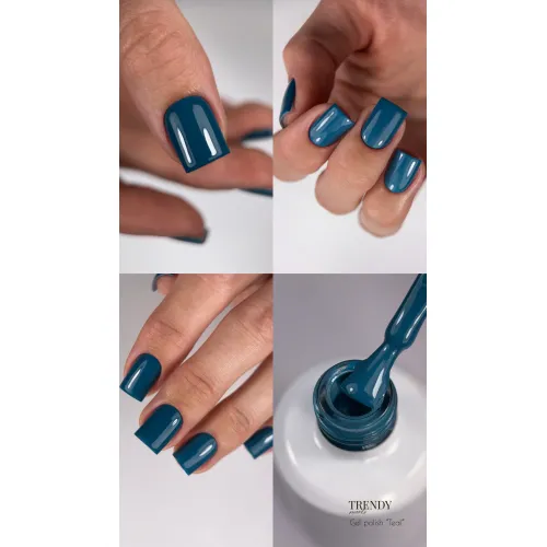 Gel polish "TEAL" 10 ml, TRENDY nails HEMA/TPO free
