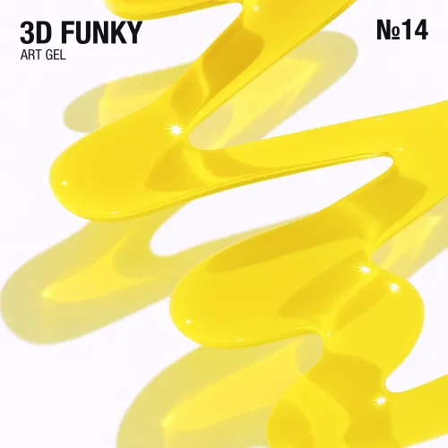 3D Funky Art Gel 15 мл №14 голубой ADORE