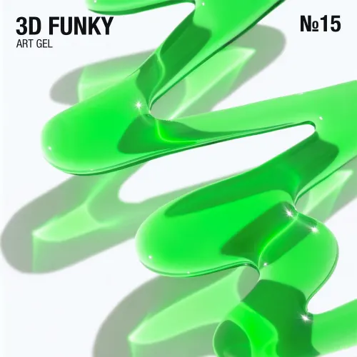 3D Funky Art Gel 15 мл №15 голубой ADORE