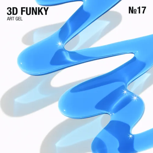 3D Funky Art Gel 15 мл №17 голубой ADORE