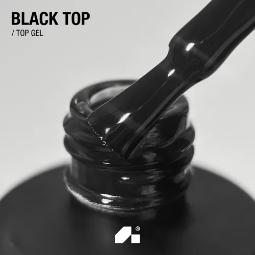Black Top Stained Glass Nail Top ADORE