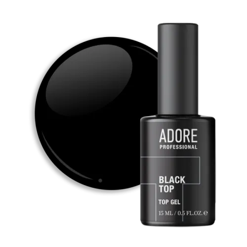 Black Top Stained Glass Nail Top ADORE