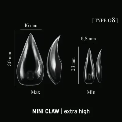Dual Nail Forms 140 pcs type 08 mini claw ADORE