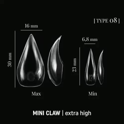 Dual Nail Forms 140 pcs type 08 mini claw ADORE