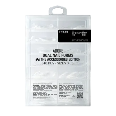 Dual Nail Forms 140 pcs type 08 mini claw ADORE