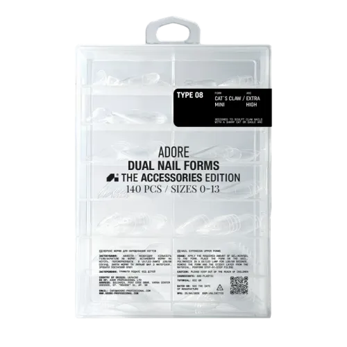 Dual Nail Forms 140 pcs type 08 mini claw ADORE
