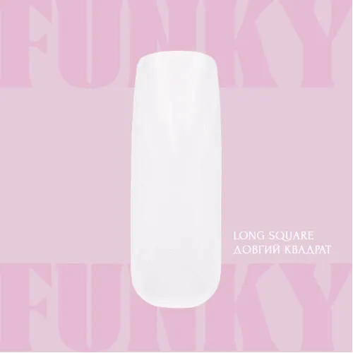 Funky Gel Tips ARCHED SQUARE | extra long ADORE